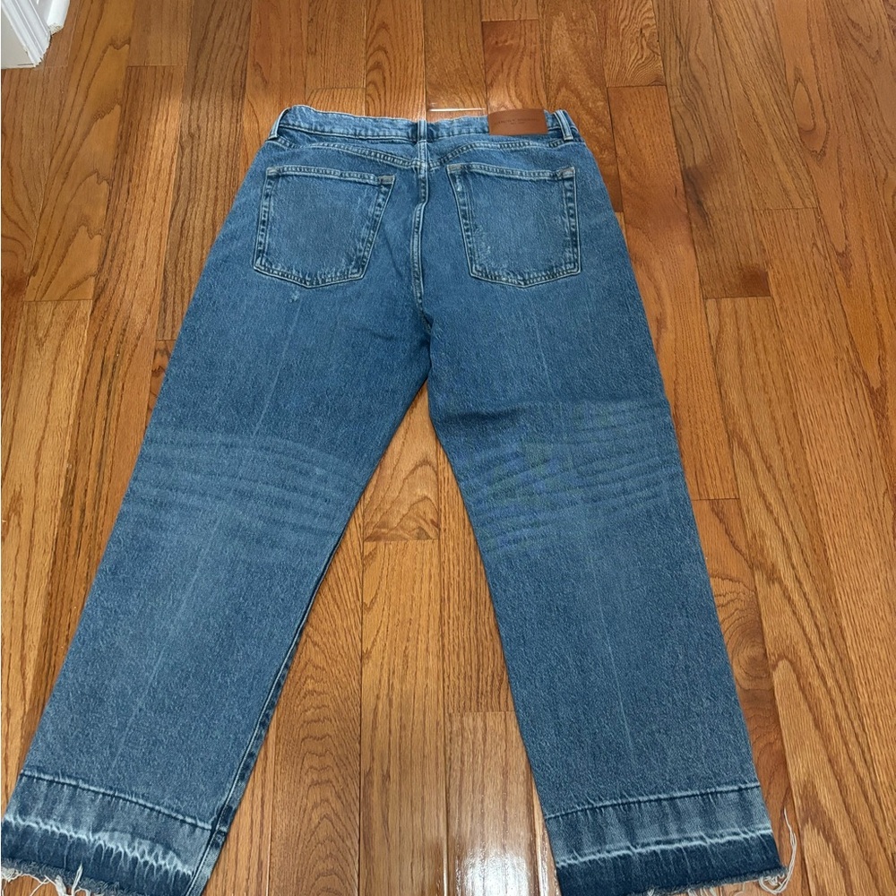Lucky jeans. Button fly Loose high rise crop. Wore twice